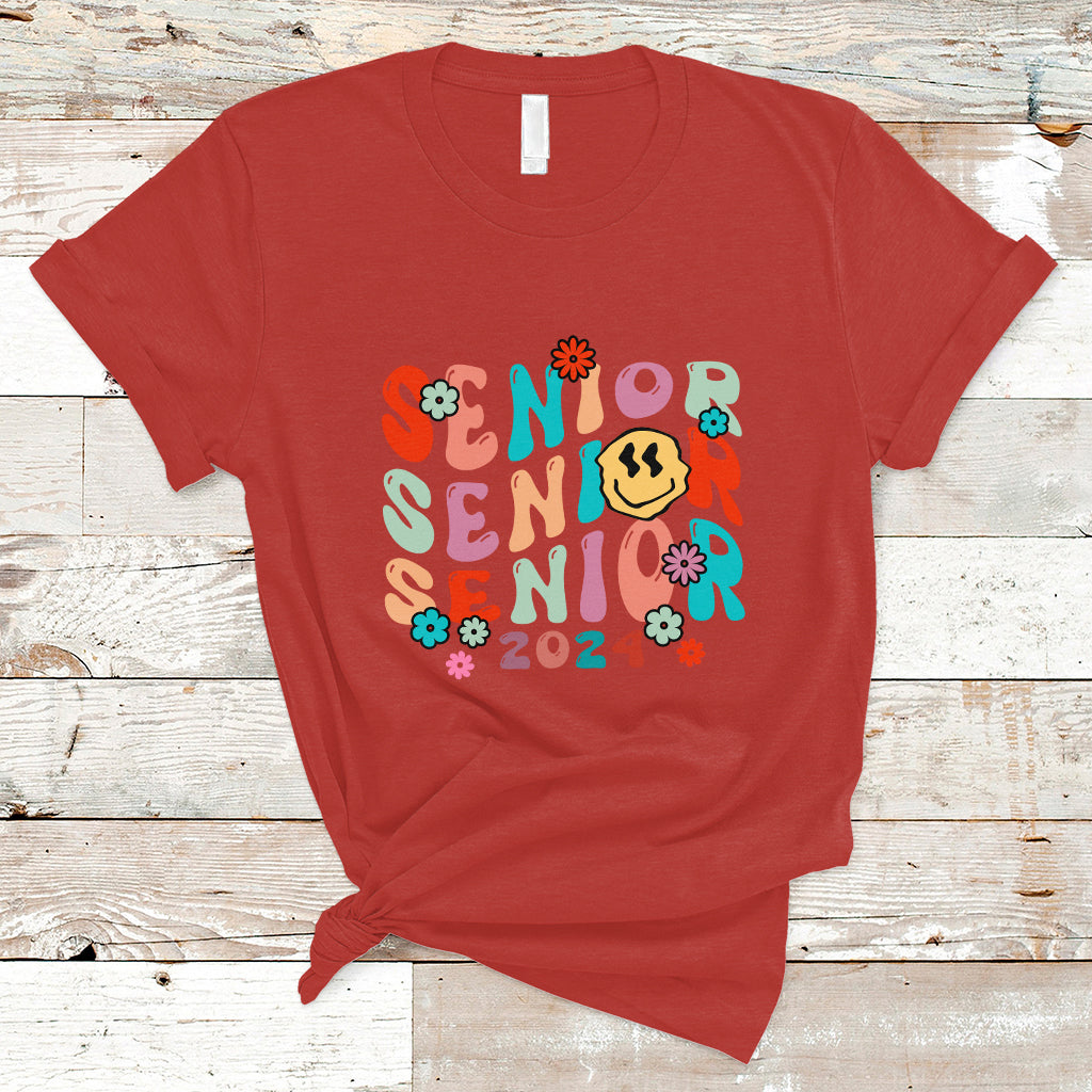 T Shirt Senior 2024 Class of 2024 Graduation High School - Wonder Print Shop