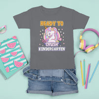 Cute Kindergarten Unicorn T Shirt For Kid I'm Ready To Crush Kinder 1st Day Of School For Girls - Wonder Print Shop