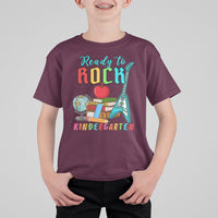 Ready To Rock Kindergarten T Shirt For Kid Guitar Boys Girls 1st Day Of School - Wonder Print Shop