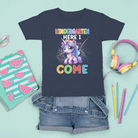 Cute Kindergarten Unicorn T Shirt For Kid Kinder Here I Come Girls Team - Wonder Print Shop