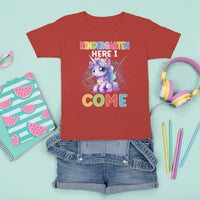 Cute Kindergarten Unicorn T Shirt For Kid Kinder Here I Come Girls Team - Wonder Print Shop