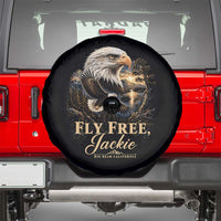 Fly Free Jackie Big Bear Bald Eagle Memorial Spare Tire Cover California Valley Sunset Forest Nature Graphic