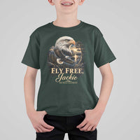 Fly Free Jackie Big Bear Bald Eagle Memorial T Shirt For Kid California Valley Sunset Forest Nature Graphic