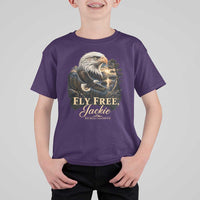 Fly Free Jackie Big Bear Bald Eagle Memorial T Shirt For Kid California Valley Sunset Forest Nature Graphic