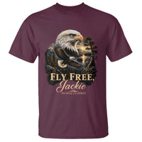 Fly Free Jackie Big Bear Bald Eagle Memorial T Shirt California Valley Sunset Forest Nature Graphic