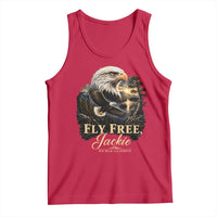 Fly Free Jackie Big Bear Bald Eagle Memorial Tank Top California Valley Sunset Forest Nature Graphic
