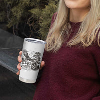 Fly Free Jackie Vintage Etching Soaring Eagle Tumbler Cup Big Bear Lake Wilderness Graphic