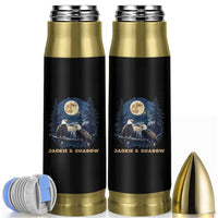 Jackie and Shadow Bald Eagle Couple Bullet Tumbler Full Moon Forest Vintage Nature Graphic