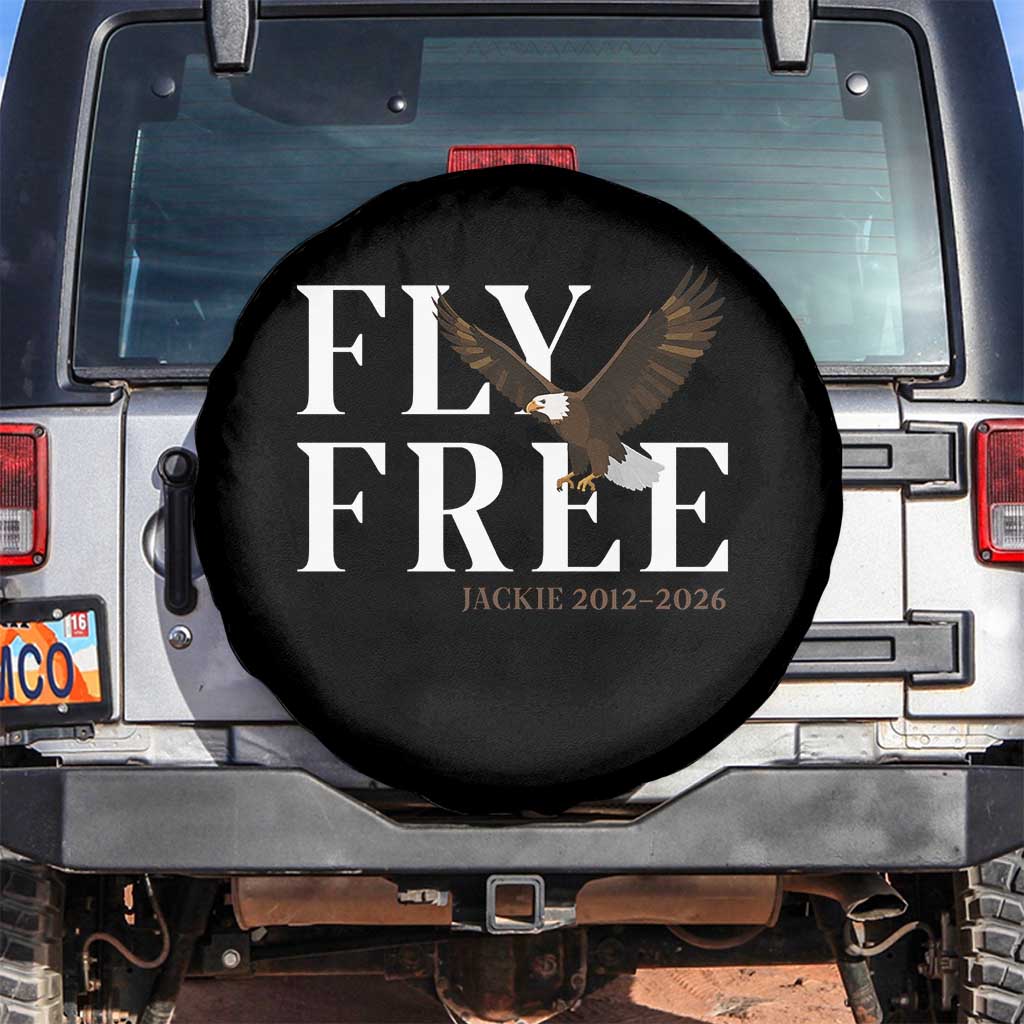 Fly Free Jackie Eagle 2012 2026 Memorial Spare Tire Cover Soaring Wilderness Tribute