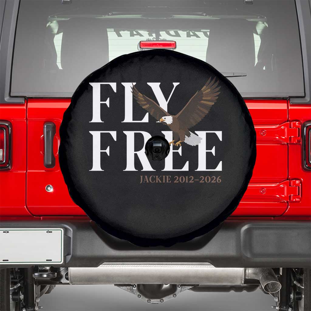Fly Free Jackie Eagle 2012 2026 Memorial Spare Tire Cover Soaring Wilderness Tribute
