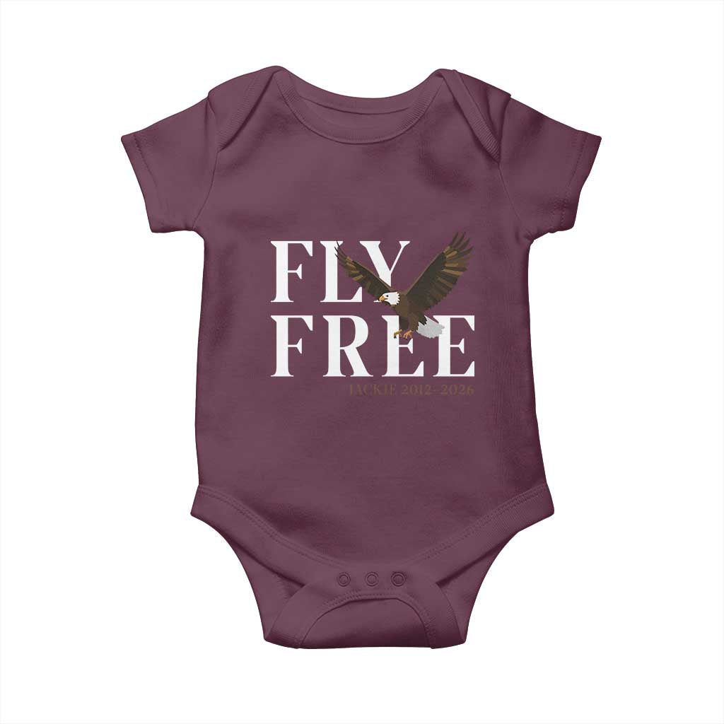 Fly Free Jackie Eagle 2012 2026 Memorial Baby Onesie Soaring Wilderness Tribute