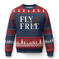 Fly Free Jackie Eagle 2012 2026 Memorial Ugly Christmas Sweater Soaring Wilderness Tribute
