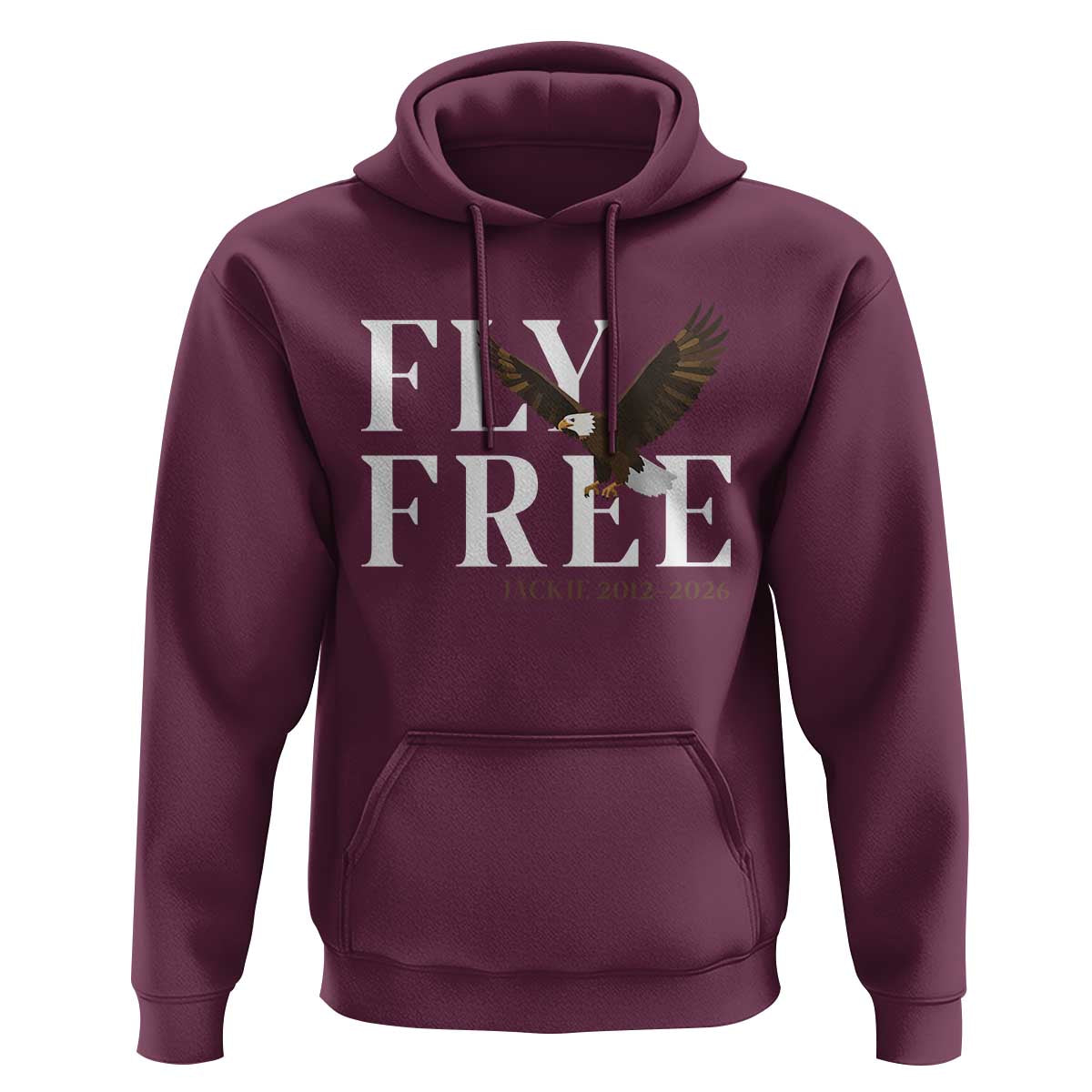 Fly Free Jackie Eagle 2012 2026 Memorial Hoodie Soaring Wilderness Tribute