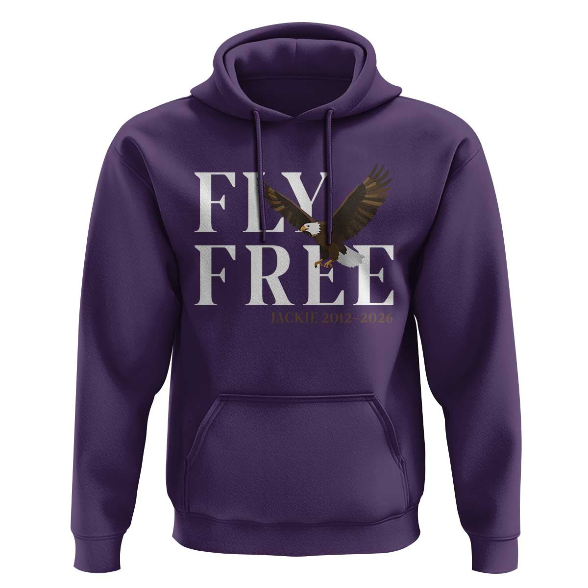 Fly Free Jackie Eagle 2012 2026 Memorial Hoodie Soaring Wilderness Tribute
