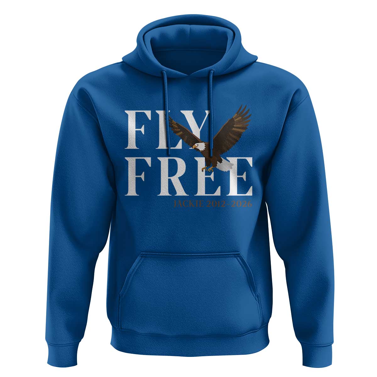 Fly Free Jackie Eagle 2012 2026 Memorial Hoodie Soaring Wilderness Tribute