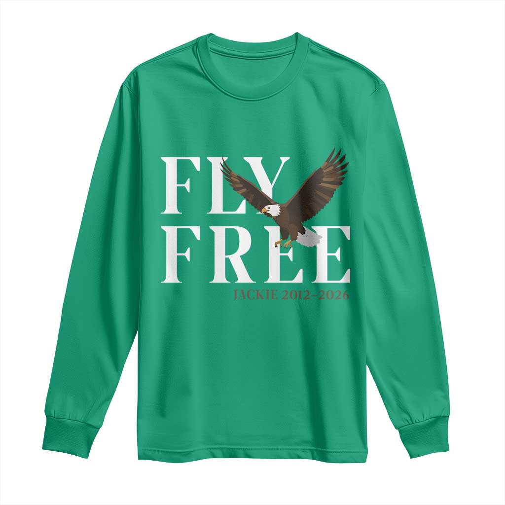 Fly Free Jackie Eagle 2012 2026 Memorial Long Sleeve Shirt Soaring Wilderness Tribute