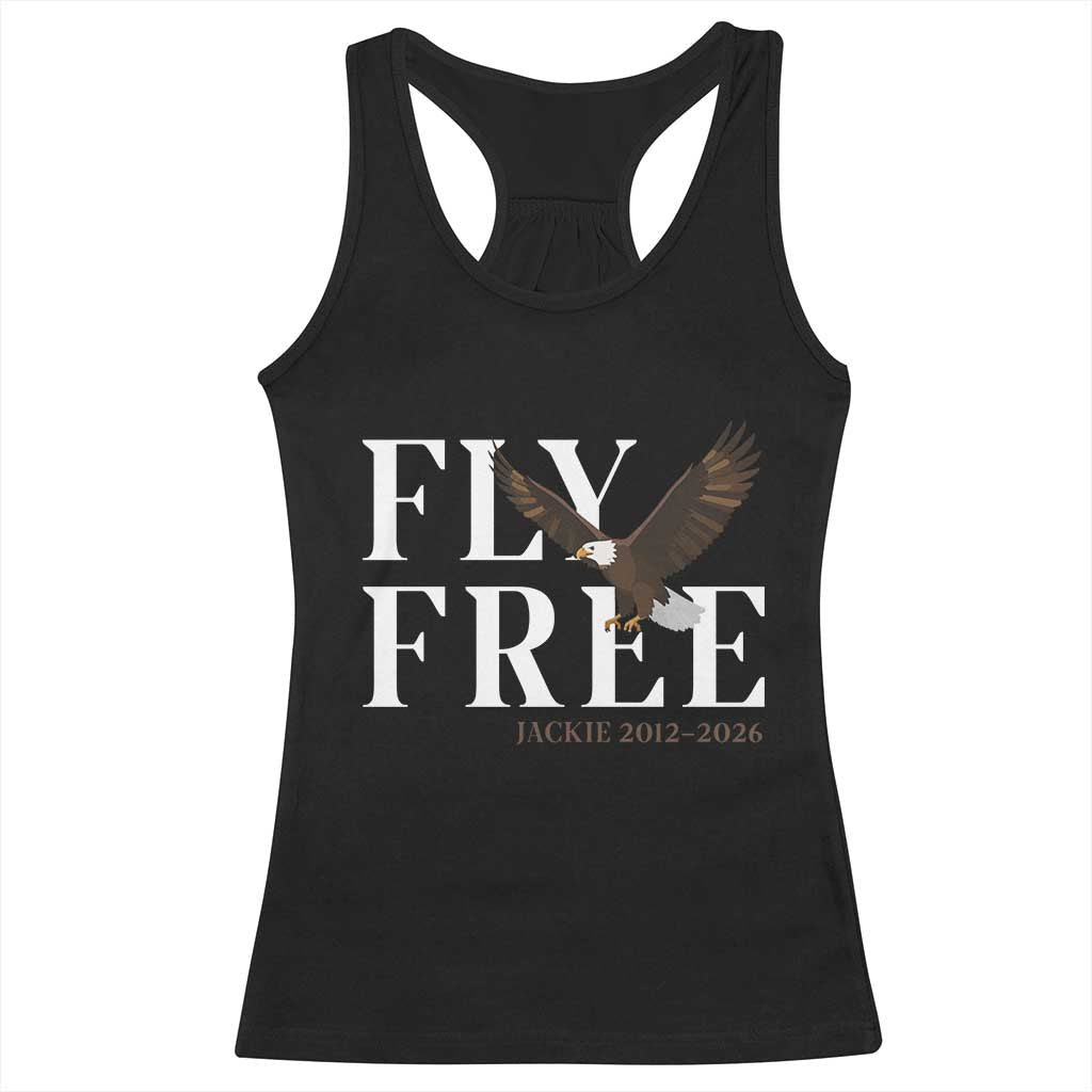Fly Free Jackie Eagle 2012 2026 Memorial Racerback Tank Top Soaring Wilderness Tribute