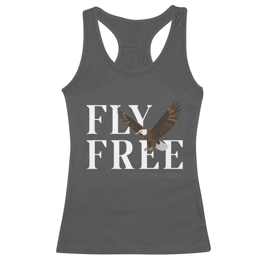 Fly Free Jackie Eagle 2012 2026 Memorial Racerback Tank Top Soaring Wilderness Tribute