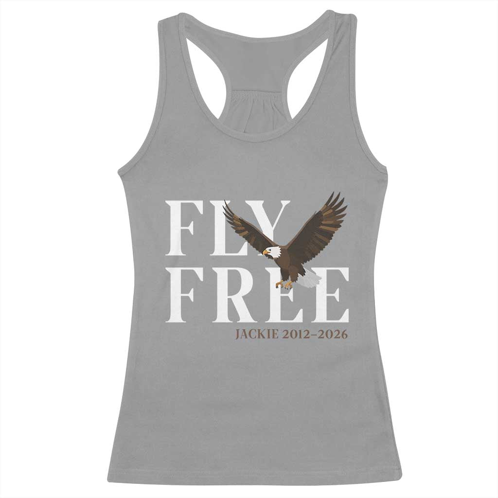 Fly Free Jackie Eagle 2012 2026 Memorial Racerback Tank Top Soaring Wilderness Tribute