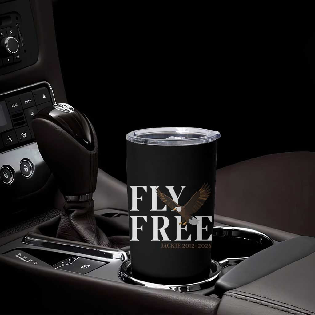 Fly Free Jackie Eagle 2012 2026 Memorial Tumbler Cup Soaring Wilderness Tribute