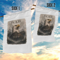 In Loving Memory of Jackie Eagle Memorial Portrait Garden Flag 2012 2026 Legacy Of Strength Wilderness Tribute