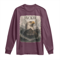 In Loving Memory of Jackie Eagle Memorial Portrait Long Sleeve Shirt 2012 2026 Legacy Of Strength Wilderness Tribute