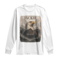 In Loving Memory of Jackie Eagle Memorial Portrait Long Sleeve Shirt 2012 2026 Legacy Of Strength Wilderness Tribute