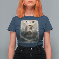 In Loving Memory of Jackie Eagle Memorial Portrait T Shirt For Women 2012 2026 Legacy Of Strength Wilderness Tribute