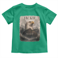 In Loving Memory of Jackie Eagle Memorial Portrait Toddler T Shirt 2012 2026 Legacy Of Strength Wilderness Tribute