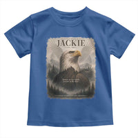 In Loving Memory of Jackie Eagle Memorial Portrait Toddler T Shirt 2012 2026 Legacy Of Strength Wilderness Tribute