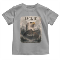 In Loving Memory of Jackie Eagle Memorial Portrait Toddler T Shirt 2012 2026 Legacy Of Strength Wilderness Tribute