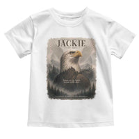 In Loving Memory of Jackie Eagle Memorial Portrait Toddler T Shirt 2012 2026 Legacy Of Strength Wilderness Tribute