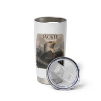 In Loving Memory of Jackie Eagle Memorial Portrait Tumbler Cup 2012 2026 Legacy Of Strength Wilderness Tribute