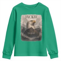 In Loving Memory of Jackie Eagle Memorial Portrait Youth Sweatshirt 2012 2026 Legacy Of Strength Wilderness Tribute