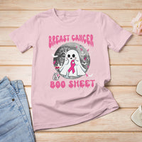 Breast Cancer Boo Sheet T Shirt Breast Cancer Is Boo Sheet Halloween Pink Ribbon Support Breast Cancer Warrior - Wonder Print Shop