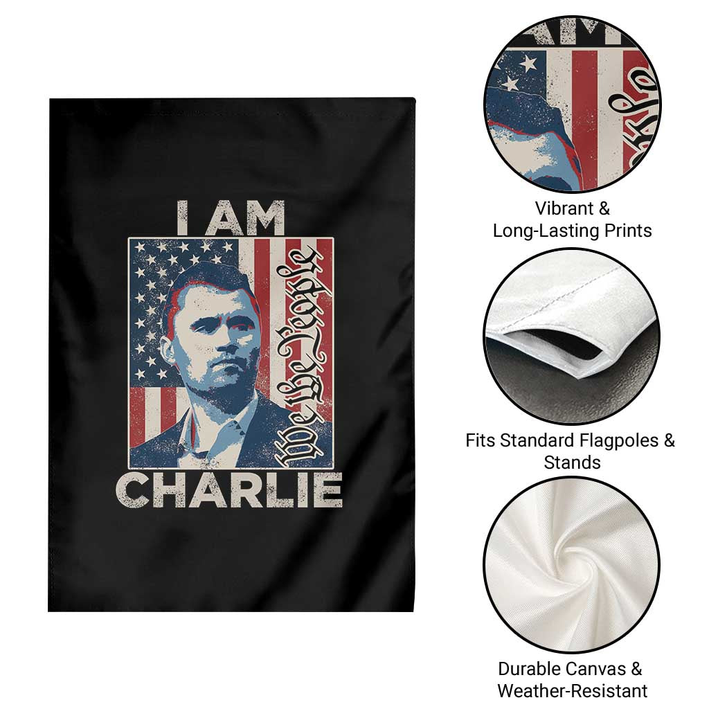 Stand With Charlie Garden Flag Patriotic Free Speech We The People American Flag Graphic - Wonder Print Shop