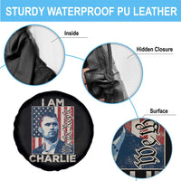 Stand With Charlie Spare Tire Cover Patriotic Free Speech We The People American Flag Graphic - Wonder Print Shop