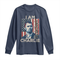Stand With Charlie Long Sleeve Shirt Patriotic Free Speech We The People American Flag Graphic - Wonder Print Shop