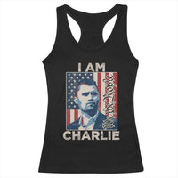 Stand With Charlie Racerback Tank Top Patriotic Free Speech We The People American Flag Graphic - Wonder Print Shop