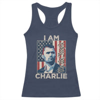 Stand With Charlie Racerback Tank Top Patriotic Free Speech We The People American Flag Graphic - Wonder Print Shop