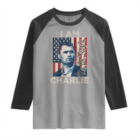 Stand With Charlie Raglan Shirt Patriotic Free Speech We The People American Flag Graphic - Wonder Print Shop