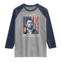 Stand With Charlie Raglan Shirt Patriotic Free Speech We The People American Flag Graphic - Wonder Print Shop