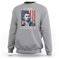 Stand With Charlie Sweatshirt Patriotic Free Speech We The People American Flag Graphic - Wonder Print Shop