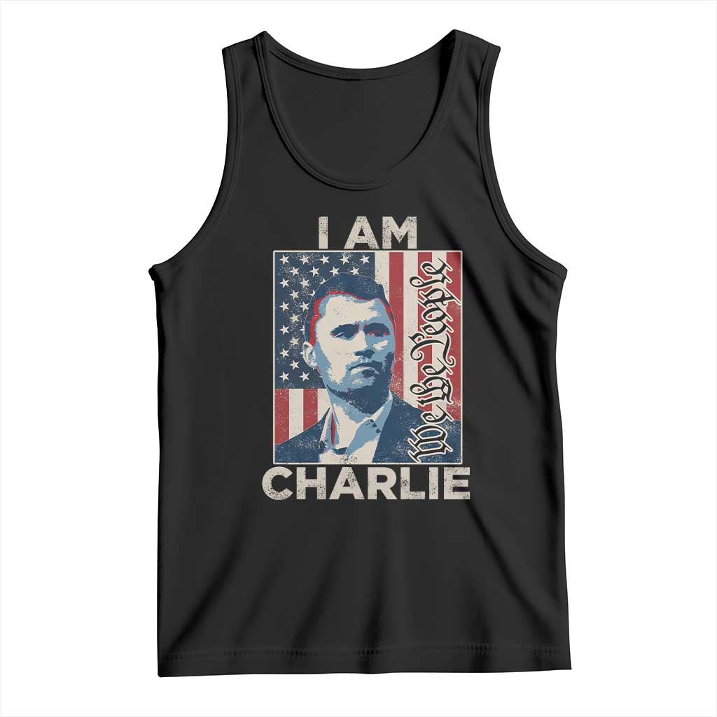 Stand With Charlie Tank Top Patriotic Free Speech We The People American Flag Graphic - Wonder Print Shop