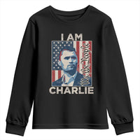 Stand With Charlie Youth Sweatshirt Patriotic Free Speech We The People American Flag Graphic - Wonder Print Shop