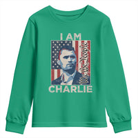 Stand With Charlie Youth Sweatshirt Patriotic Free Speech We The People American Flag Graphic - Wonder Print Shop