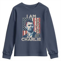 Stand With Charlie Youth Sweatshirt Patriotic Free Speech We The People American Flag Graphic - Wonder Print Shop