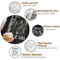 Charlie Kirk Tribute Throw Blanket A True Patriot Conservative Memorial - Wonder Print Shop