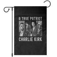 Charlie Kirk Tribute Garden Flag A True Patriot Conservative Memorial - Wonder Print Shop