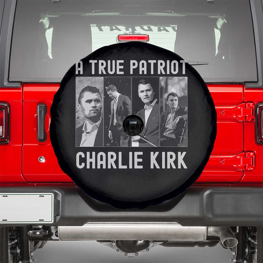 Charlie Kirk Tribute Spare Tire Cover A True Patriot Conservative Memorial - Wonder Print Shop